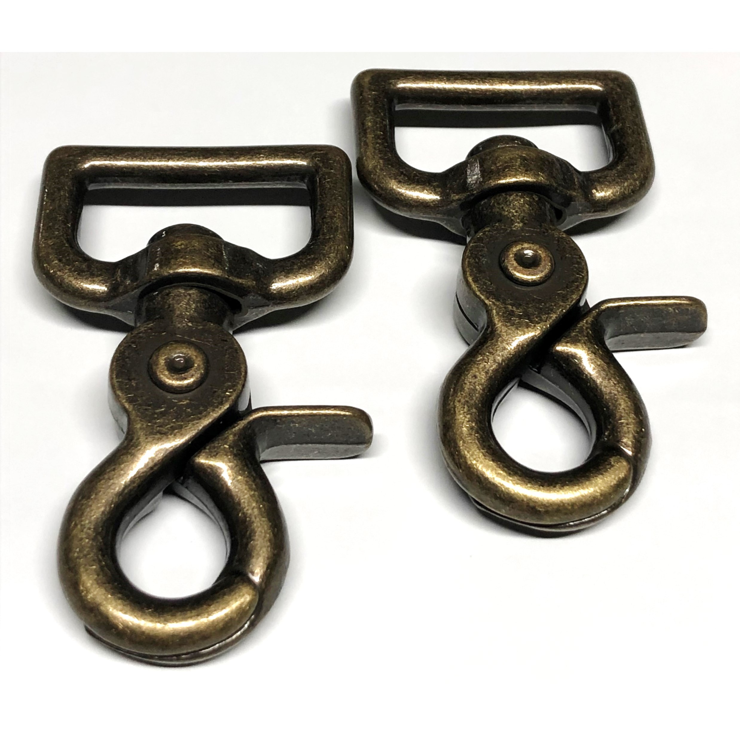 2 Pack Heavy Duty Swivel Trigger Snaps – Nickel Plated, Scissor Style For Keychains, Dog Leashes, Or Crafts