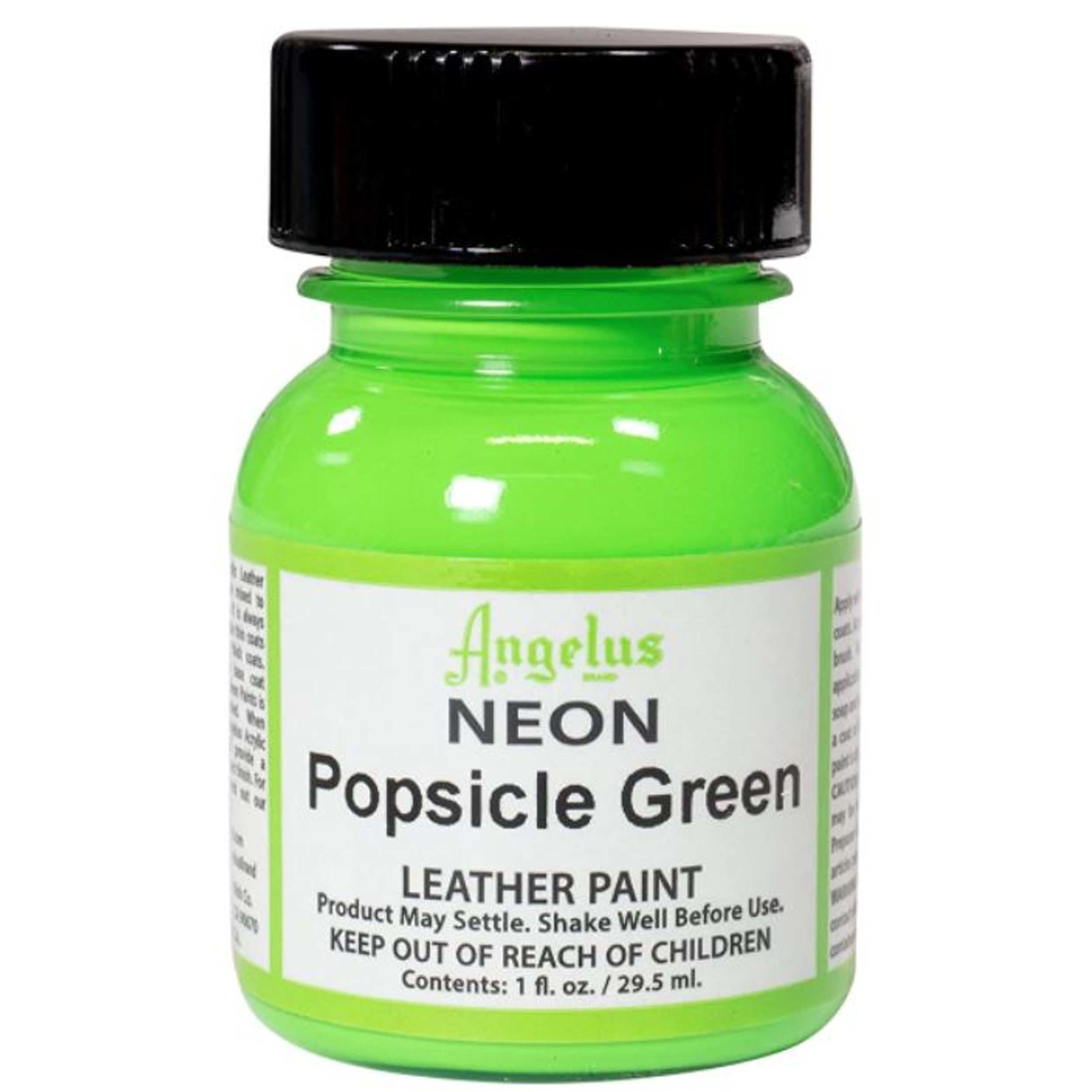 Angelus Neon-1 oz Leather Paint, Popsicle Green ⋆ Hill Saddlery